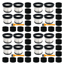 16Pack DCV5011H HEPA Filter for DCV501HB Cordless Handheld Vacuum, with 32 Foam Sleeve Filters & 4 Brush