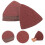 Sanding Pad Flocking Polishing Brown for Electric Grinder 1