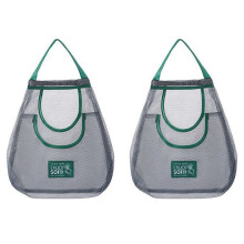2X Reusable Kitchen Hanging Mesh Bag Large Capacity Home Fruit Vegetable Storage No.3