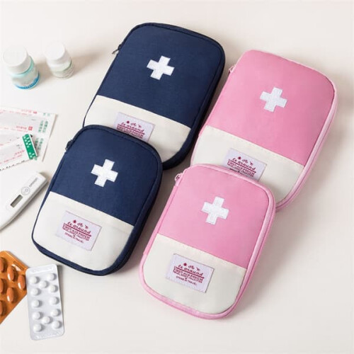Mini portable medical bag red extra large 2