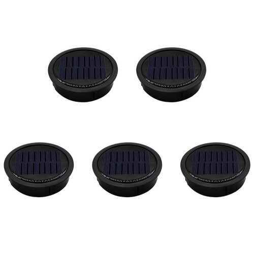 5 Pack  Solar Light Replacement Top for Outdoor Hanging Lanterns, More Powerful More  Efficient