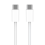 Συμβατό με τον γρήγορο φορτιστή Samsung Galaxy S23PLUS 1ΜΕΤΡΟ - USB-C σε USB-C - ΛΕΥΚΟ λευκό 4