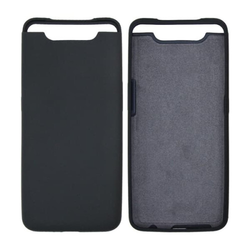 Capa de silicone compatível com Samsung A80 - Preta 1