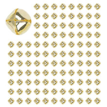 300 Pieces Jingle Bells, 15mm Metal Jingle Bells Bells Beads for DIY Gold