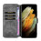 Samsung Galaxy S21 Ultra retro leather case grey 5