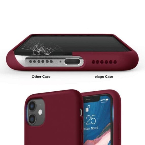 iPhone 11 case silicone red 2
