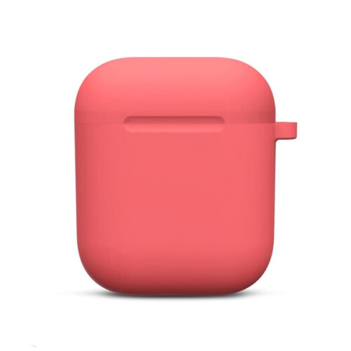 Silicone AirPods Case with Carabiner Red 1