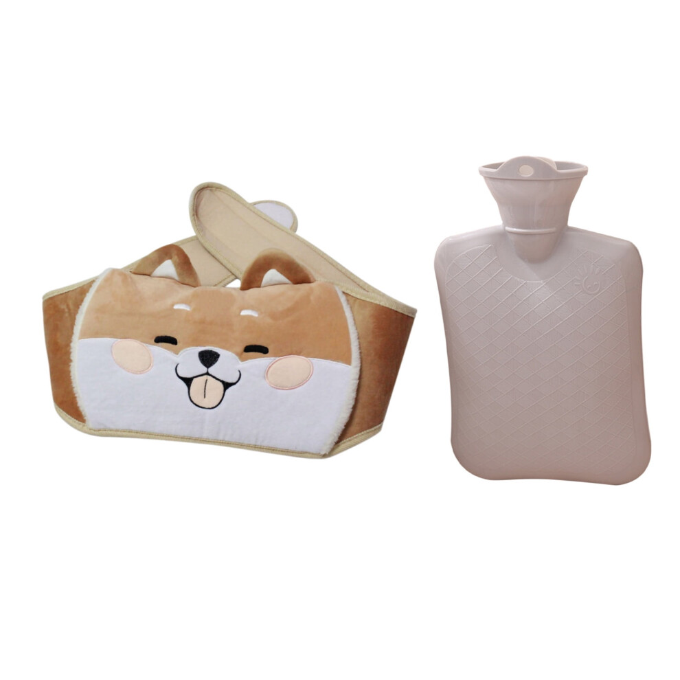 Hot Water Bottle Belt Set Shiba Inu Design Rubber 1 Piece