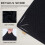 Black polar fleece dustproof cover set 4 pieces 2