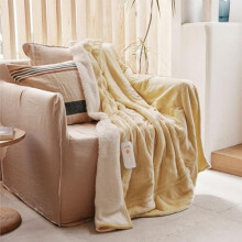 Heated Throw Blanket Soft Plush 50x60 Inch Yellow
