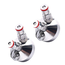 2X Distributore di Rubinetti per Barilotti con Serratura Un Sfera per Erogatori di Birra Nel Acciaio Inossidabile Growler Homebrew Spear