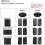 Peugeot Citroen Trunk Lid Key Shell CE0536 Foldable 3
