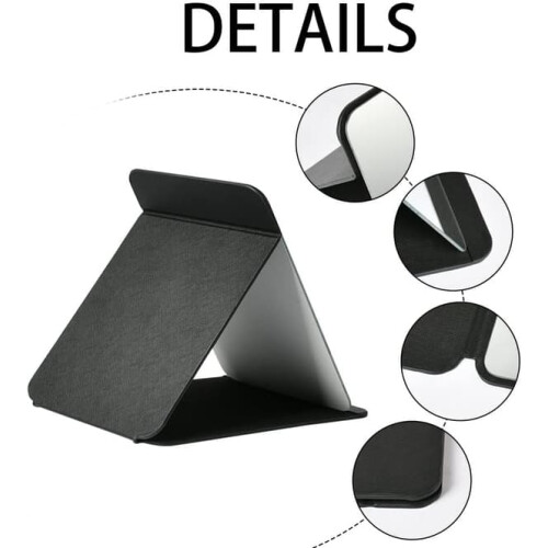 Foldable Tabletop Makeup Mirror PU Leather 25.5x18cm 2