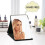 Foldable Tabletop Makeup Mirror PU Leather 25.5x18cm 5