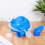 Dispositivo orinatoio portatile da donna in plastica blu, 1 set 1