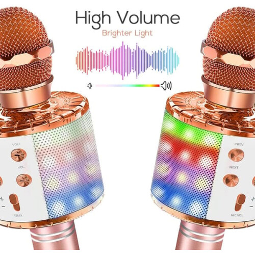 Kids LED Microphone for Karaoke, Ages 3-10 2