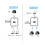 RJ45 LAN Switch CAT6 2-Port 1000 Mbps 5