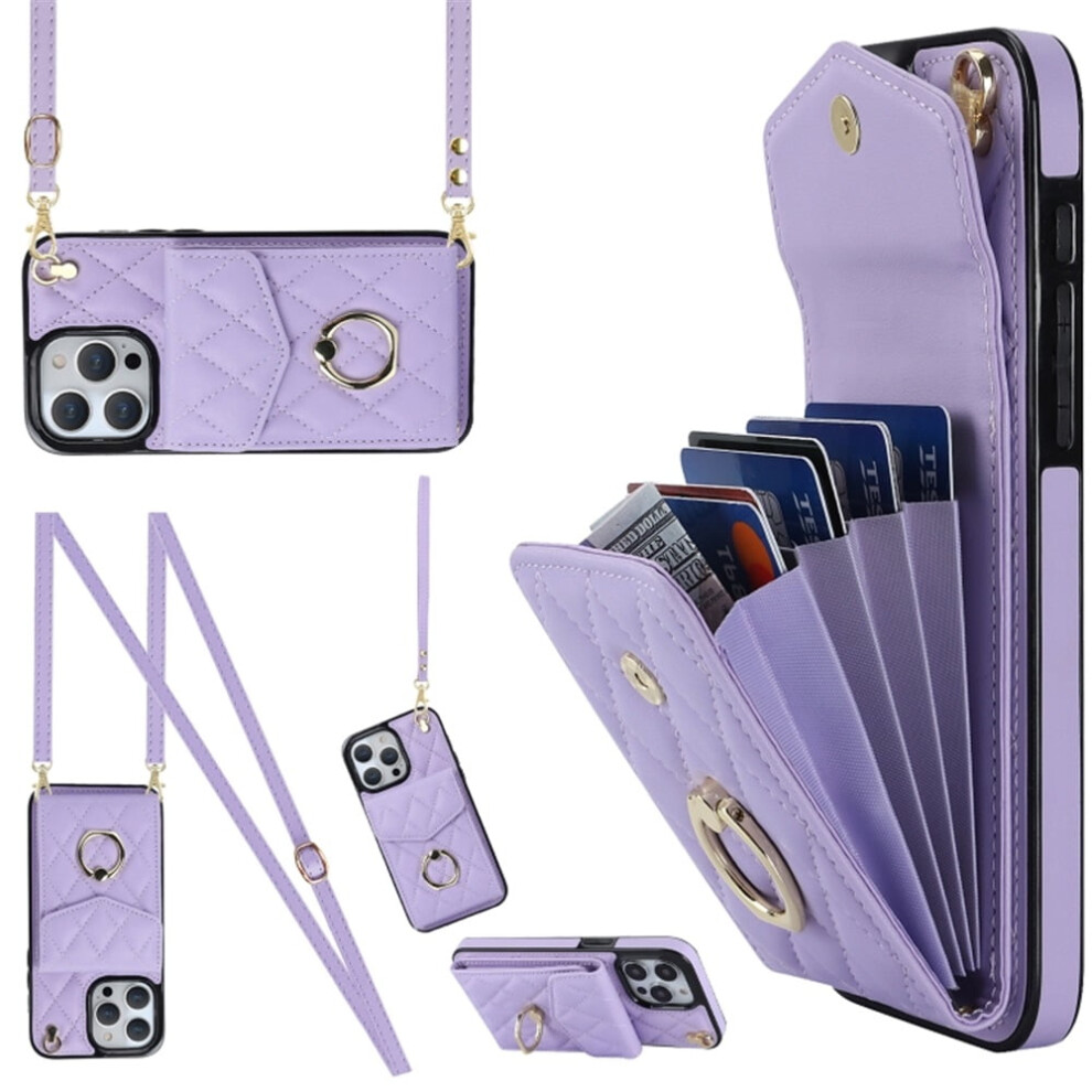 Pu Leather Iphone 11 Pro Max Case With Wallet And Strap 9341593942201