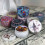 Retro floral tin tea storage box A6 6