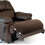 Sherpa Memory Foam Foot Pillow for Recliners – Chocolate, 1