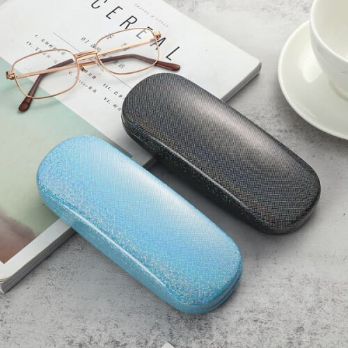 PU glasses case pink 2