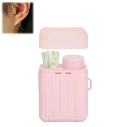 Ear Piercing Cleaning Kit with 240 Floss Picks and 15ml