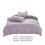 XIAOLE Cotton Bedding Set Purple 4-Piece 3
