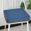 Velvet Square Floor Cushions Tufted Solid Color 2 pcs 4