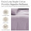 XIAOLE Cotton Bedding Set Purple 4-Piece 7