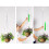 Adjustable Hanging Hooks for Flower Pots White 2 pcs 3