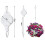 Adjustable Hanging Hooks for Flower Pots White 2 pcs 5
