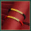 Pulsera de cordón tejido negro con dije de mahjong, 8