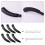 Zwarte plastic haarclips voor dames, 6 stuks 6