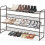 4-Tier Stackable Shoe Rack Metal Bronze 30 Pairs 1