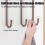 Over Door Hooks Rack Brown 7-Hook 2