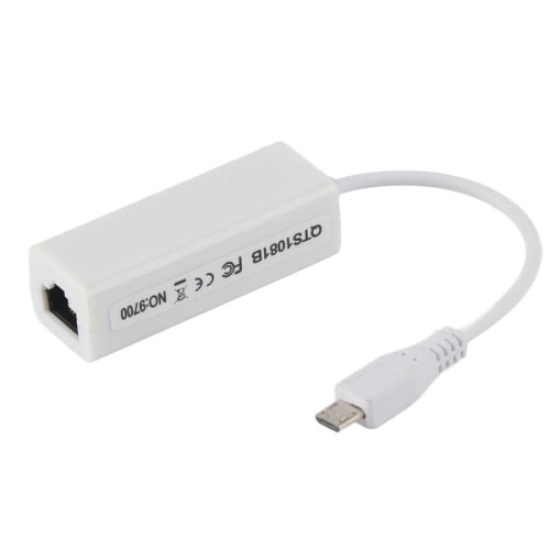 Network Card Adapter Micro USB to RJ45 for Raspberry Pi Zero 1