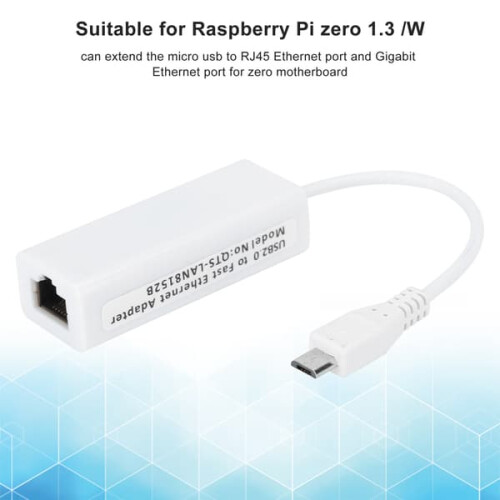 Network Card Adapter Micro USB to RJ45 for Raspberry Pi Zero 2