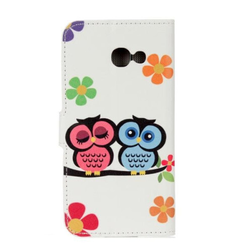 Capa carteira compatível com Samsung Galaxy A5 (2017) – Corujas e Flores 2
