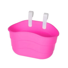 Cesta dianteira infantil para bicicleta, suporte de guidão em plástico.