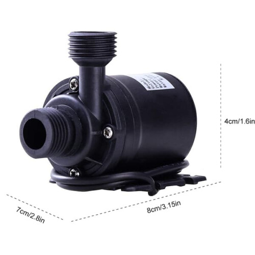 12V brushless submersible water pump 800L/h 1