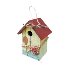 Căsuță pentru păsări din lemn pentru decorarea grădinii exterioare, 1 bucată