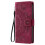 Samsung Galaxy A26 wallet case red mandala flower pattern 3