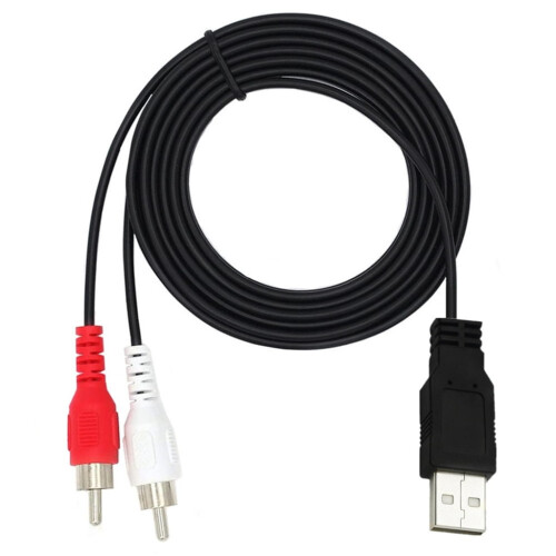 Καλώδιο προσαρμογέα USB σε 2RCA αρσενικό για αποκωδικοποιητή