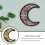 Applique murale décorative en bois en forme de lune (1 pièce) 7