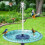 Solar Fountain Water Feature Black 16 cm 4