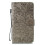 Samsung Galaxy A41 flower wallet case grey 2