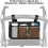 Wheelchair Side Bag with Cup Holder and Reflective Strip 2