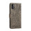 Samsung Galaxy A41 flower wallet case grey 4