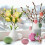 Easter Floral Picks Artificial Stems with Eggs and Berries 5