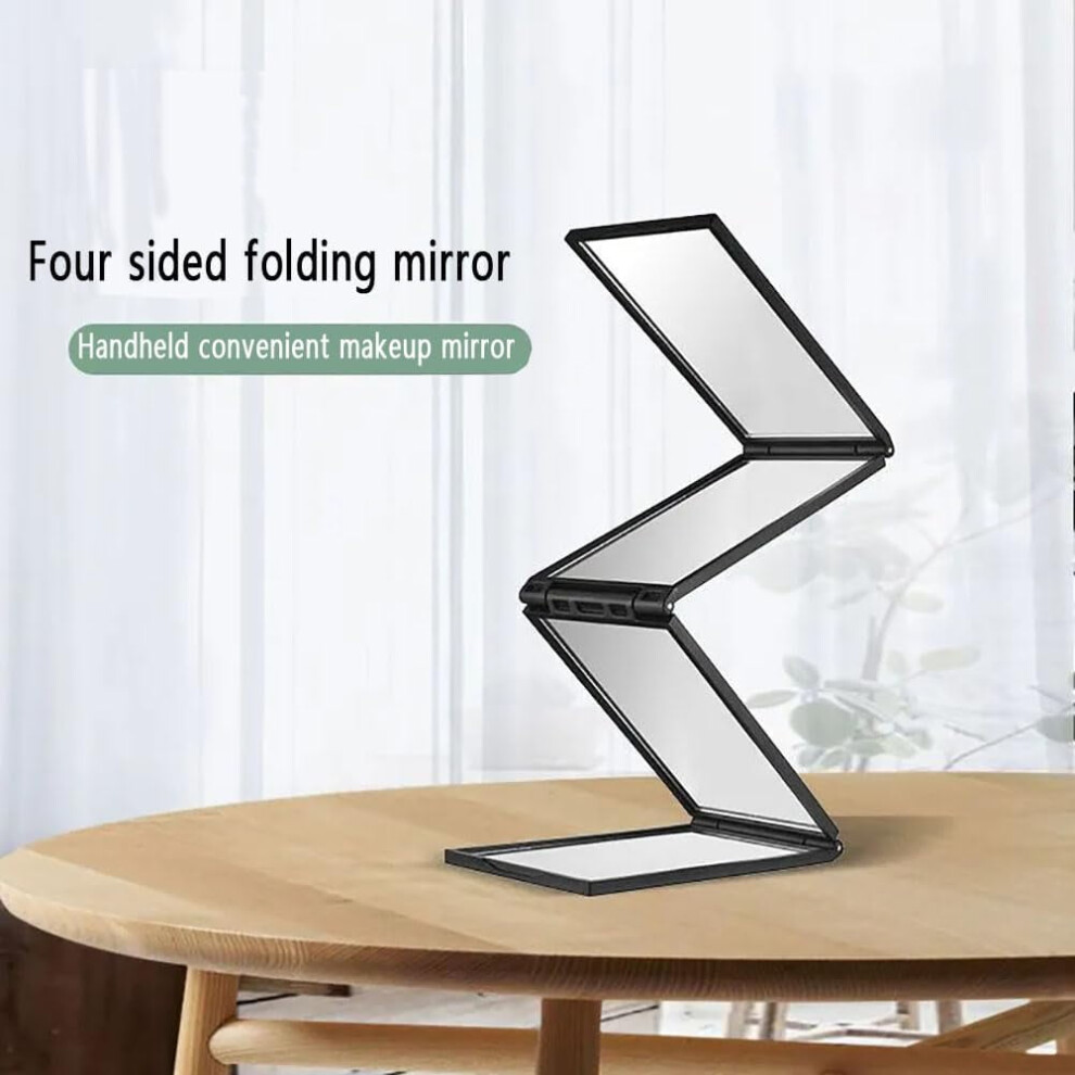 Junxiao foldable 4-way makeup mirror 360 portable 1 pc